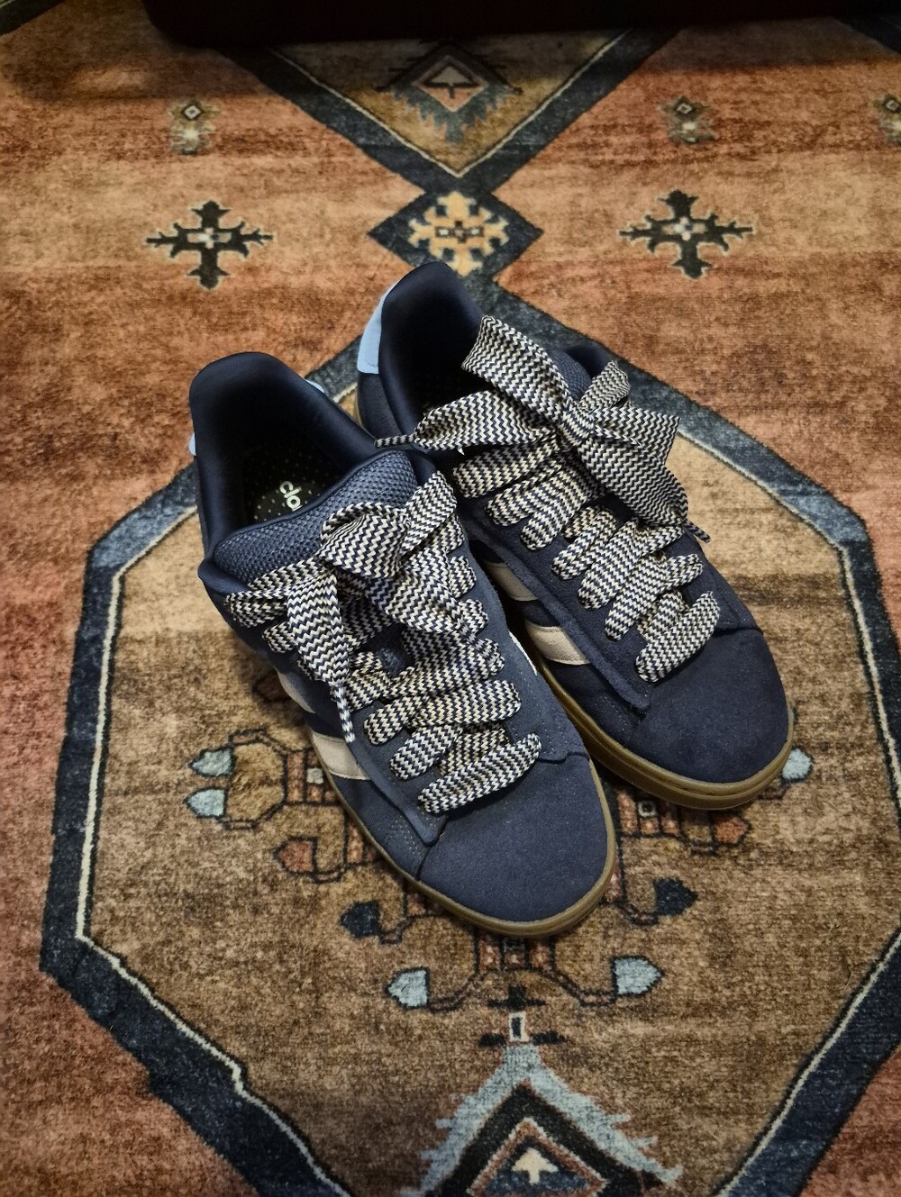 Adidas Navy 90's Grand Court Suede Sneaker